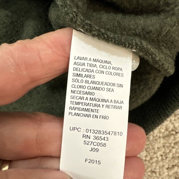 GH Bass & Co Sweater Mens XL Green 1/4 Zip Shirt Fleece Lined Textured NWT - Picture 10 of 13